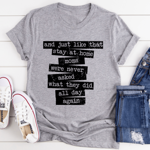 Stay At Home Mom Tee Cheap - Image 2