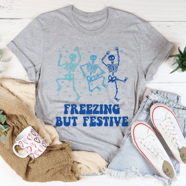 Freezing But Festive Tee Cheap - Image 2