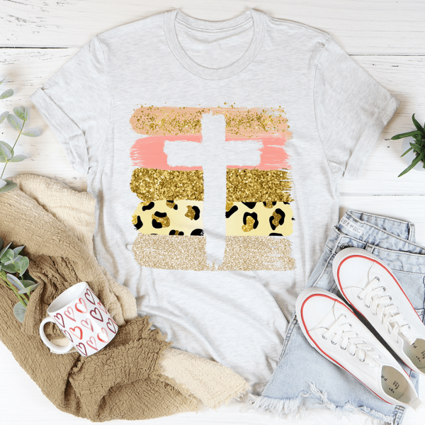 Pink Cross Tee Online now