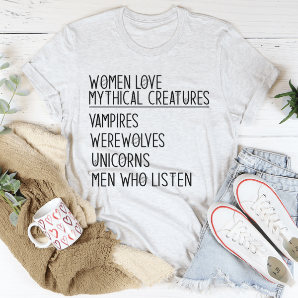 Women Love Mythical Creatures Tee Discount - Image 3