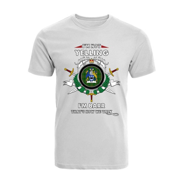 Barr Tartan Crest T-shirt - I m not yelling style Cheap - Image 3