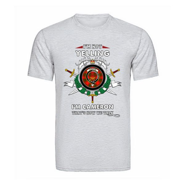 Cameron Tartan Crest T-shirt - I m not yelling style For Cheap - Image 5